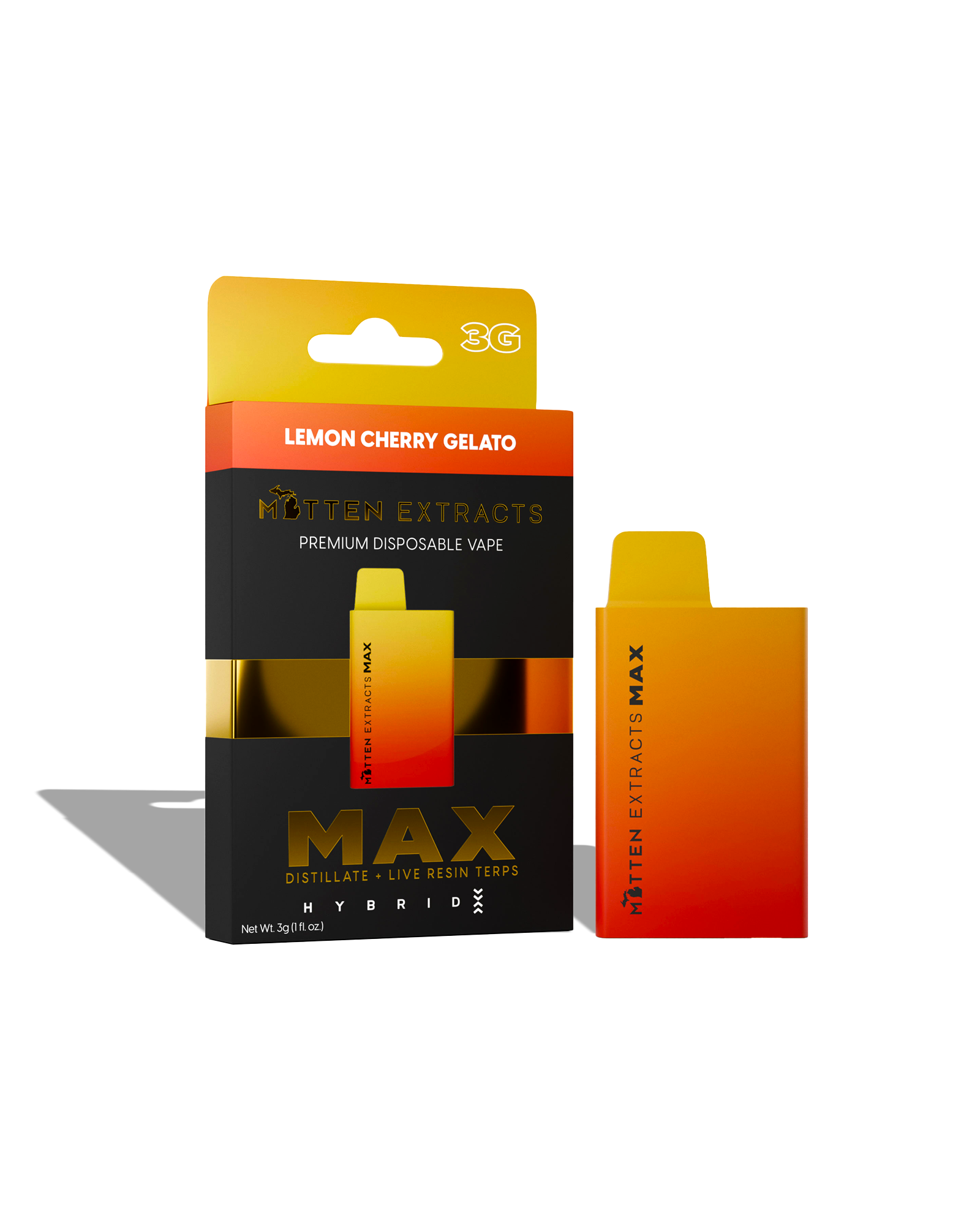 Photograph of product: Lemon Cherry Gelato Max Disposable Cart 3g