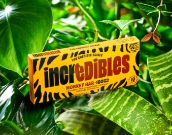 Photograph of product: Monkey Bar Chocolate Bar | 100mg | Hybrid