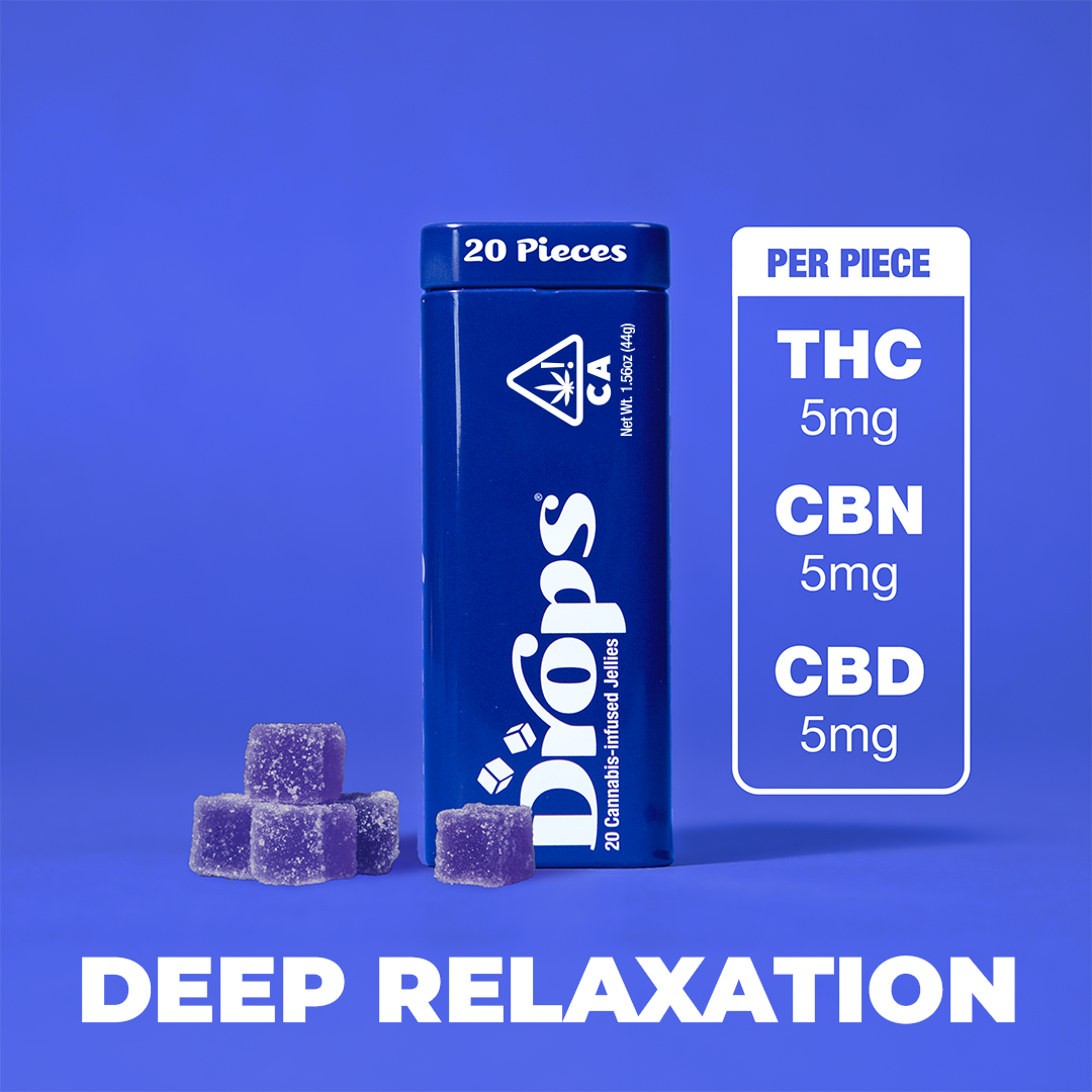 Photograph of product: Drops Enhanced Black Currant 20p 100mg