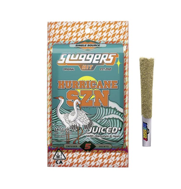 Photograph of product: $49.86 Sluggers Hit Hurricane SZN 5Pk Pre Rolls - 