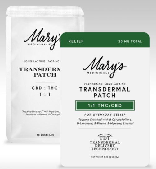 Photograph of product: Mary's Medicinal Transdermal Patches - Relief