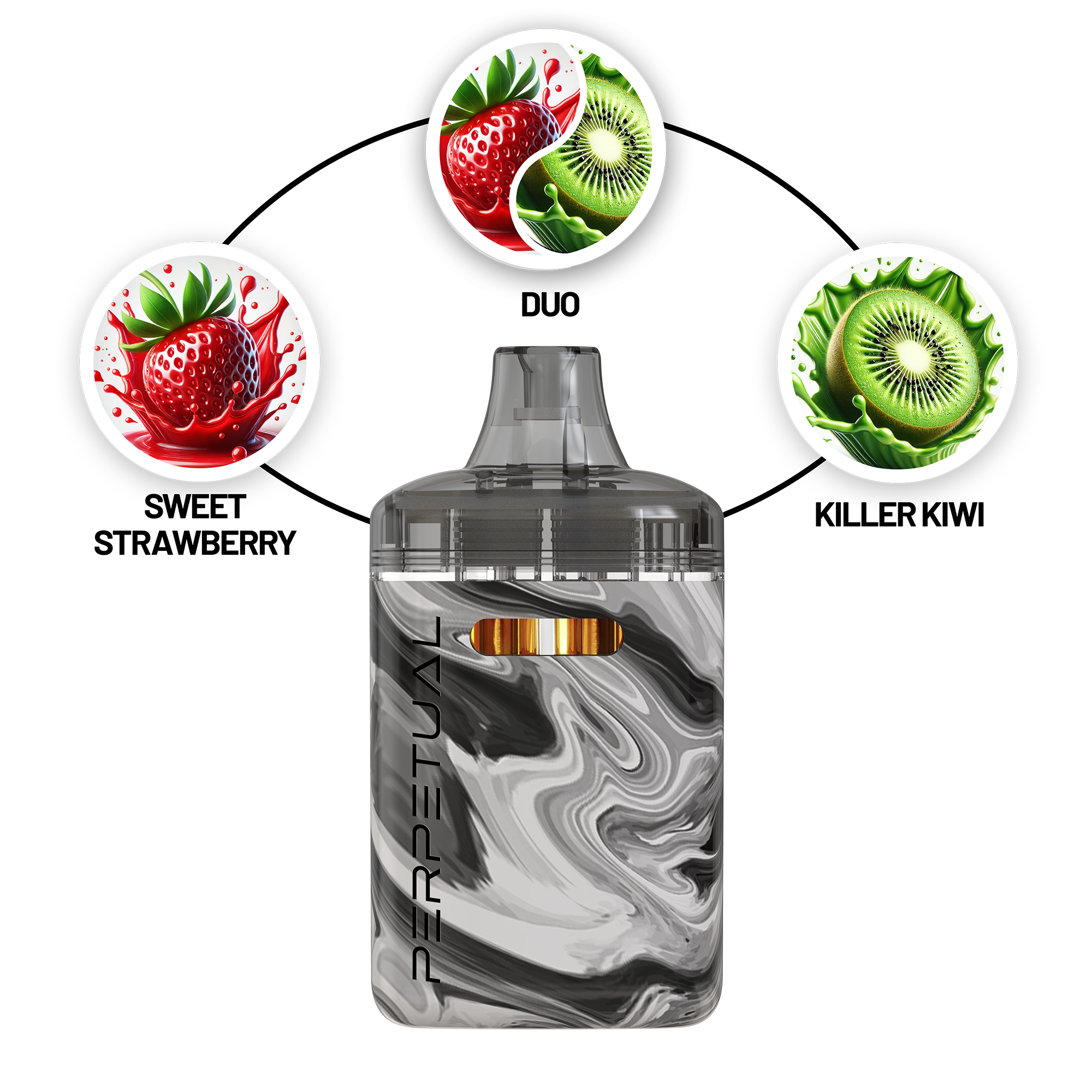 Photograph of product: Sweet Strawberry & Killer Kiwi (H) - 2g Disposable Vape