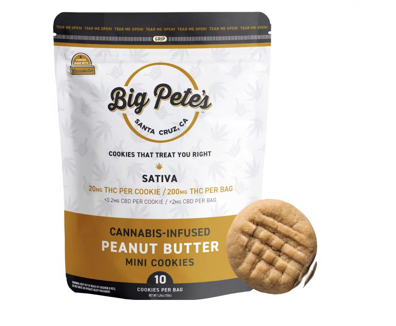 Photograph of product: Big Pete's: Peanut Butter Multi-Pack 200MG (S)