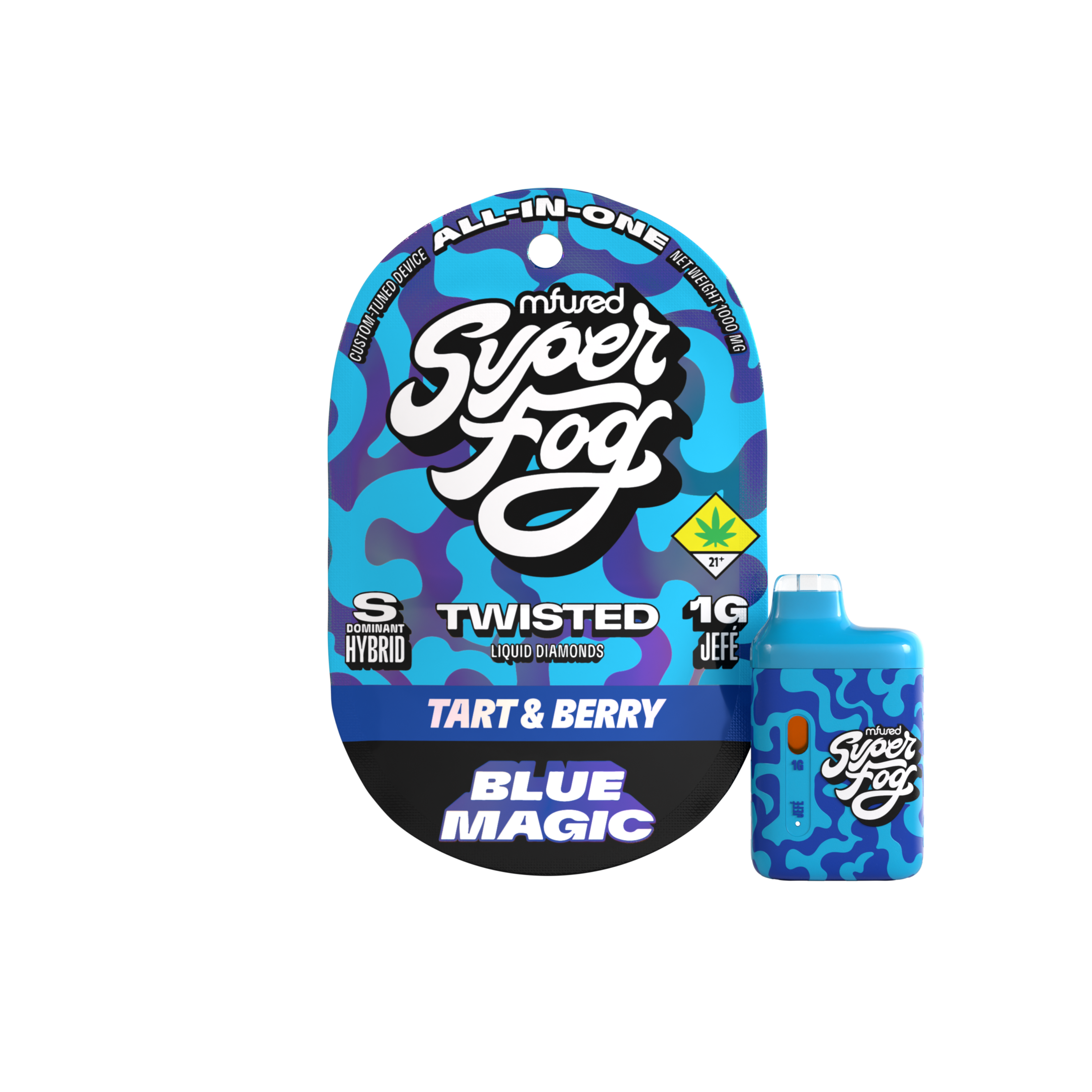 Photograph of product: TWISTED Liquid Diamonds 1g Jef - Blue Magic (DOH)