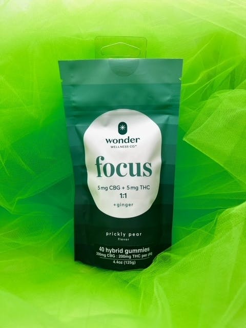 Photograph of product: Wonder Gummy Prickly Pear 5mg CBG 5mg TH-oui 40ct pouch