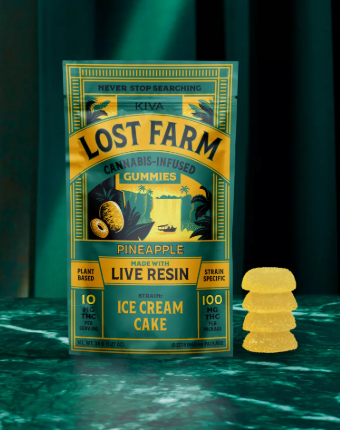 Photograph of product: KIVA Lost Farm | Pineapple - 10 Pk | Edible