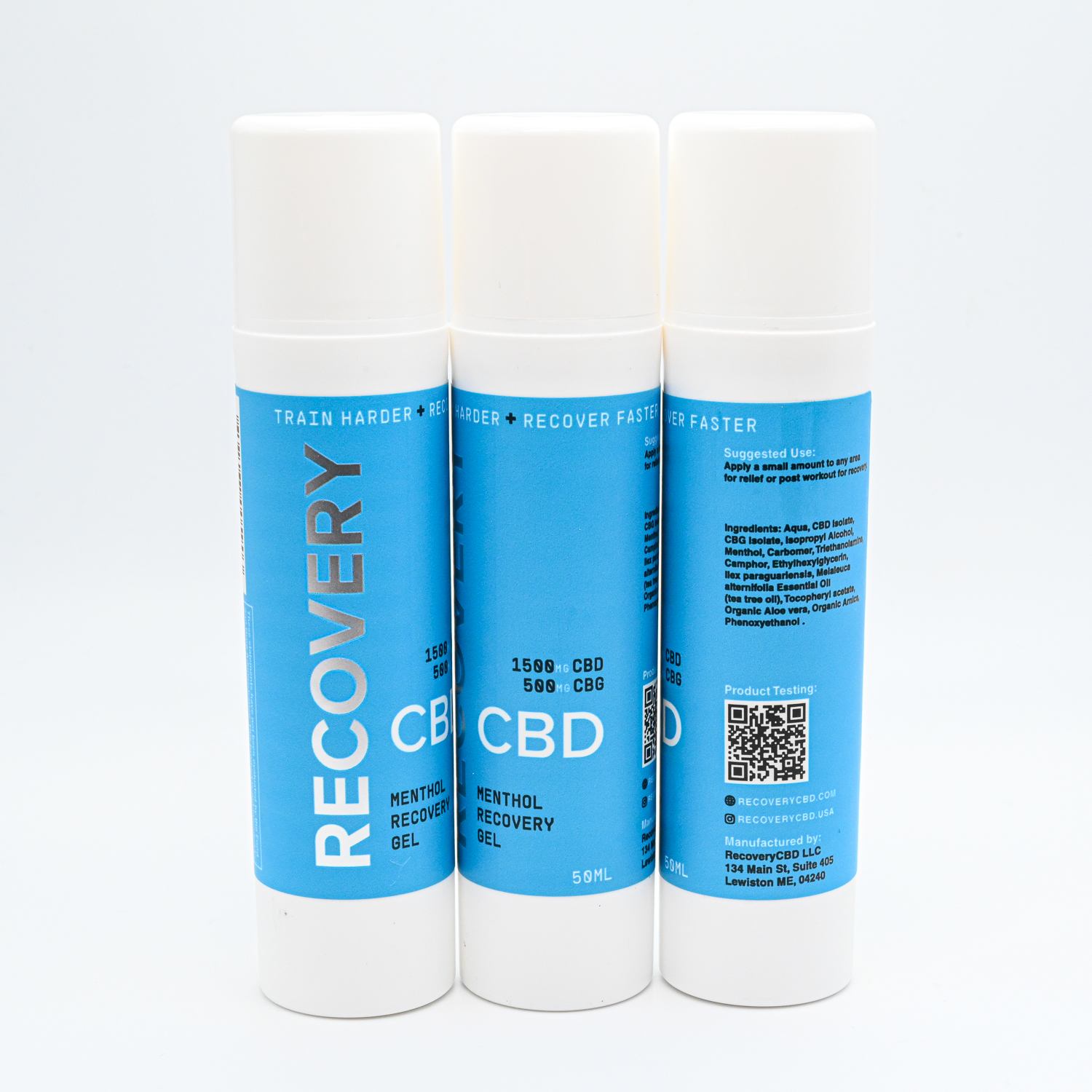 Photograph of product: Recovery CBD - Menthol Recovery Gel