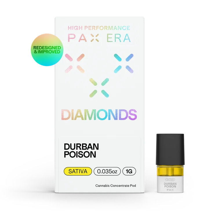Photograph of product: Durban Poison | Liquid Diamonds Pax Pod | 1g
