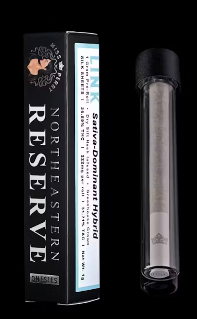 Photograph of product: Northeastern Reserve | Silk Sheets | Infused Pre-Rolls | 2 Pack | 2g