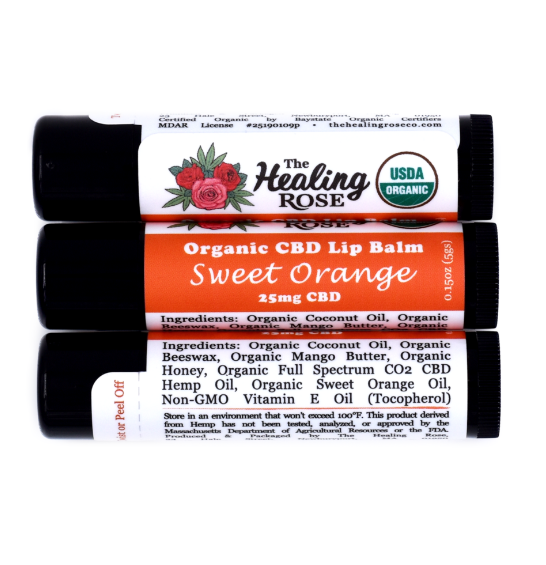 Photograph of product: Sweet Orange - Organic CBD Lip Balm (25mg)