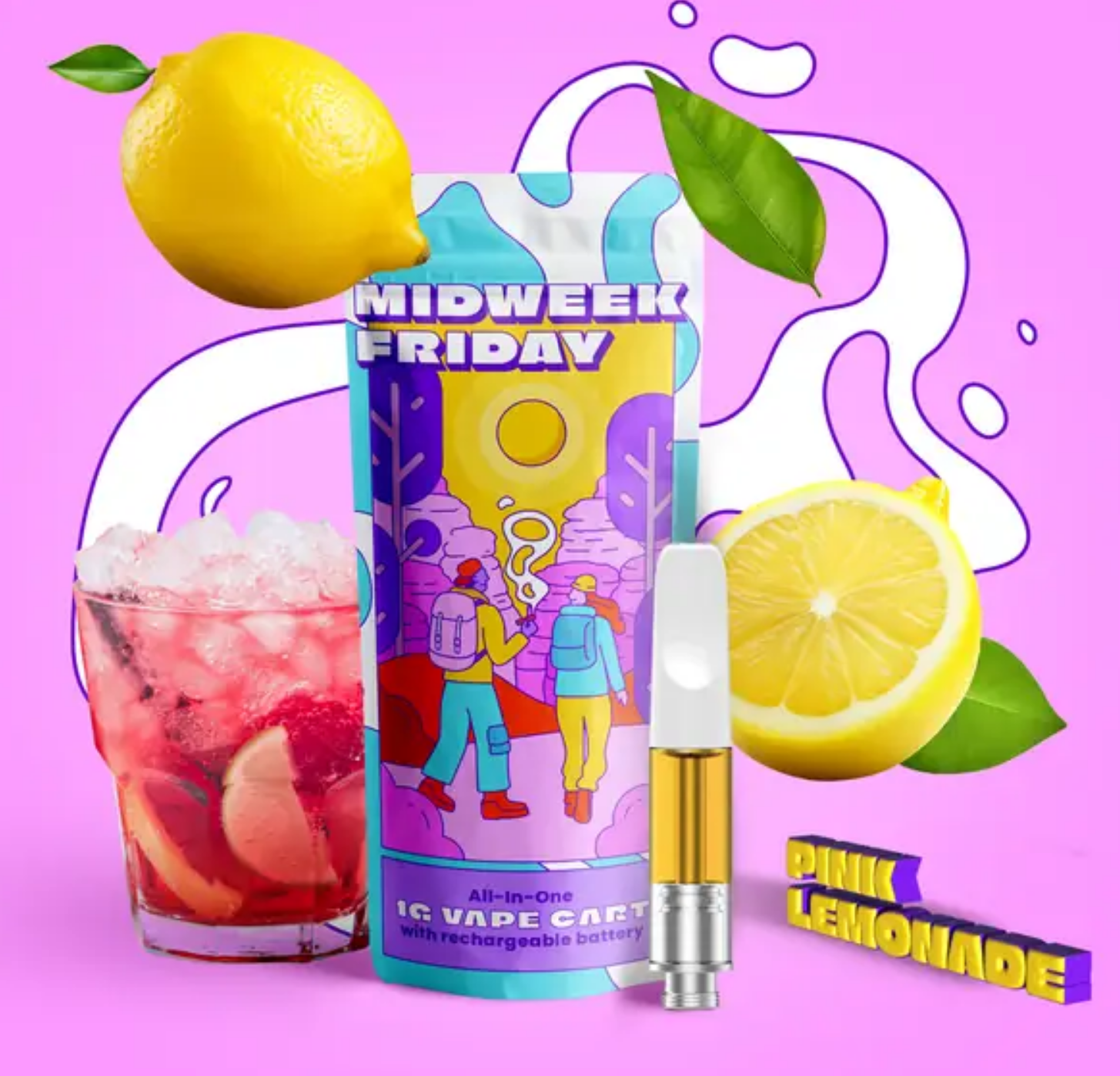 Photograph of product: MWF - Cartridge Pink Lemonade - 1g