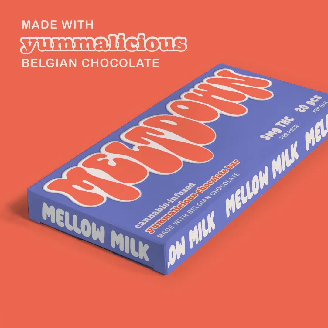 Photograph of product: Mellow Milk Chocolate Bar (20ct)