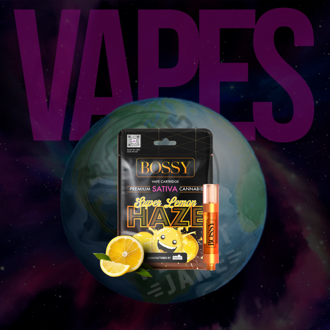 Photograph of product: Bossy - 1g Cart - Super Lemon Haze Oui'd