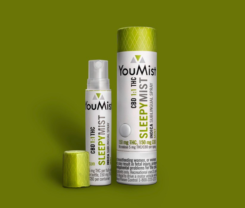 Photograph of Product: YouMist 150mg Edible Spray - Sleepy Mist 1:1 (THC:CBN)