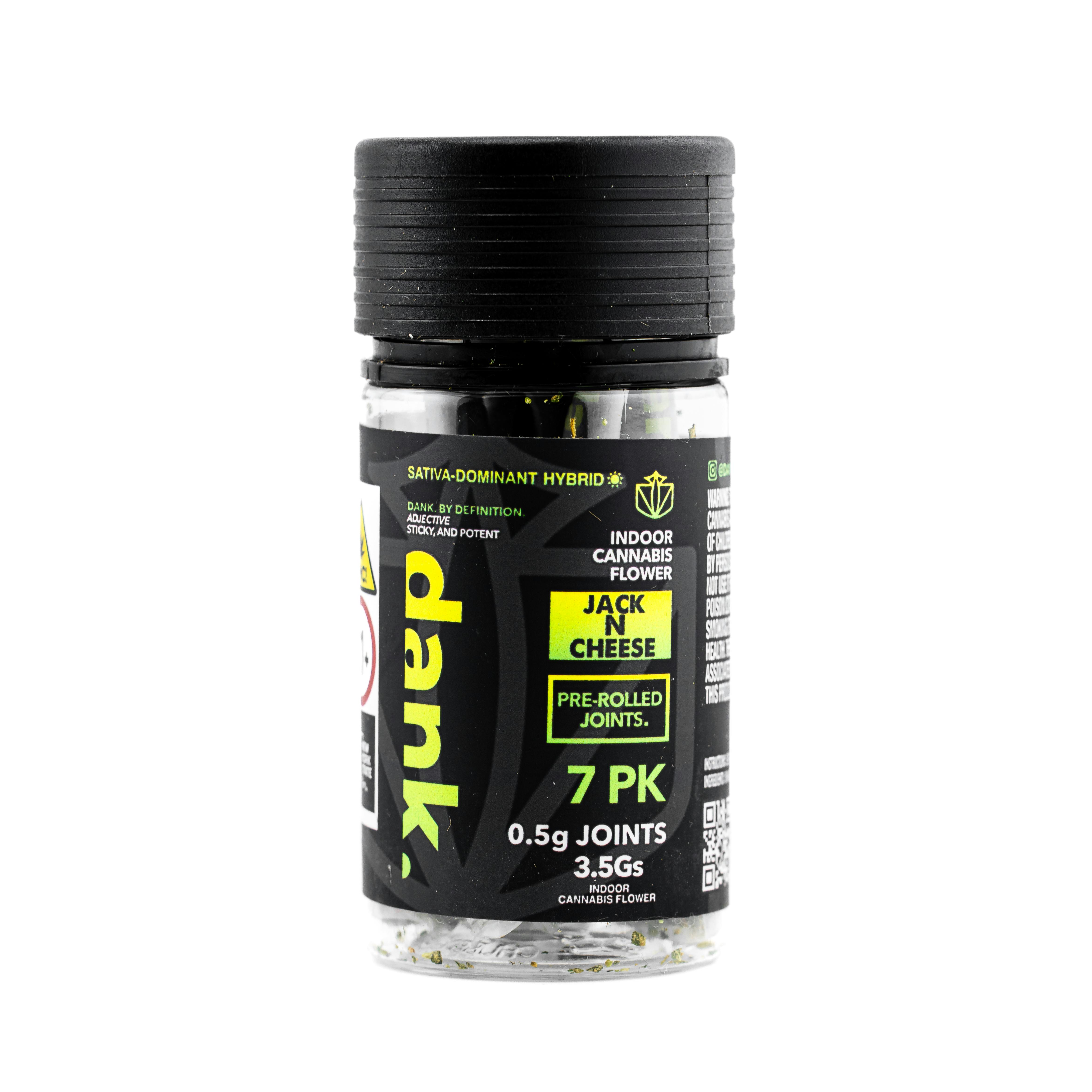 Photograph of product: Dank | Pre-roll 7pk | Jack N Cheese