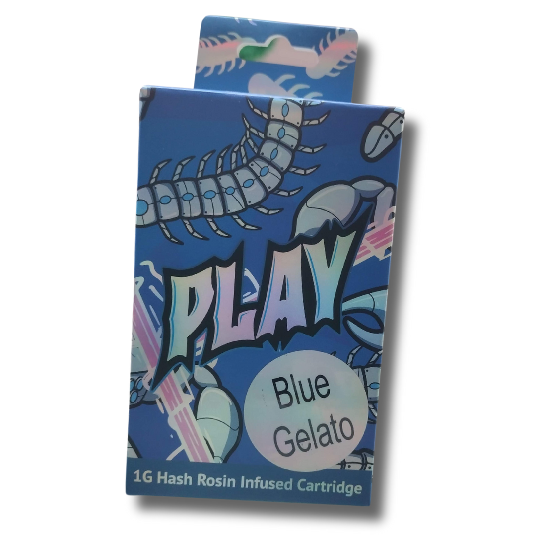 Photograph of product: Play Oui'd 1G (Gram) 510 Vape Cartridge Blue Gelato