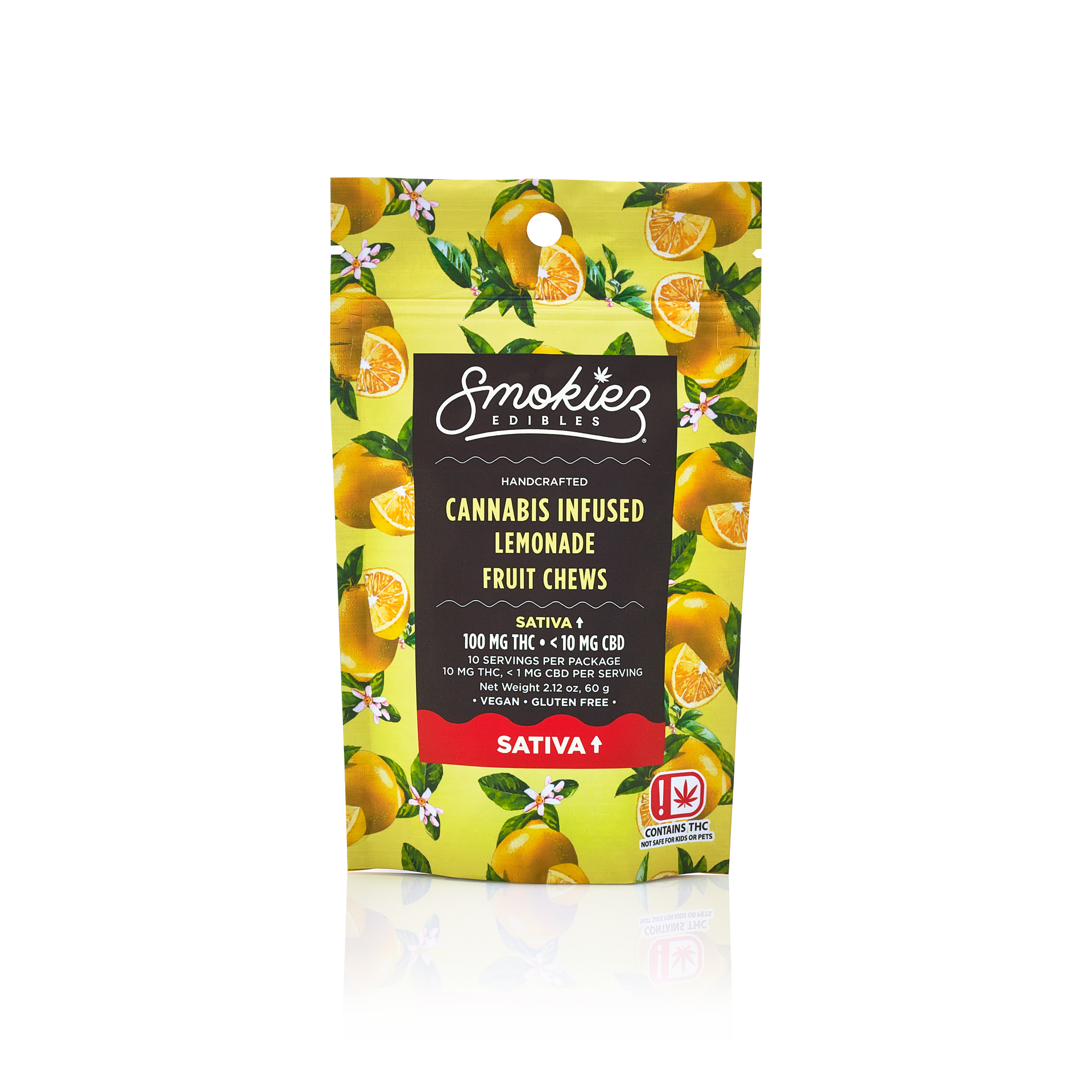 Photograph of product: Smokiez-100mg Gummy-Oui'd-Lemonade