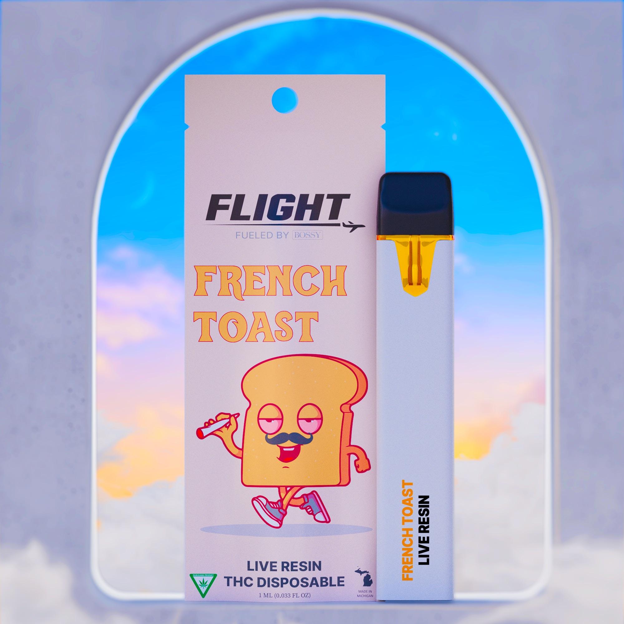 Photograph of product: Flight | French Toast | 1g Live Resin Disposable Vape