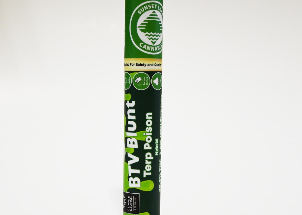 Photograph of product: Sunset Lake | Terp Poison BTV Blunt