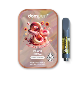 Photograph of product: Peach Ringz Cartridge 1g