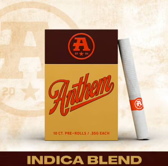 Photograph of product: Anthem Oui'd Blend Prerolls 10pk