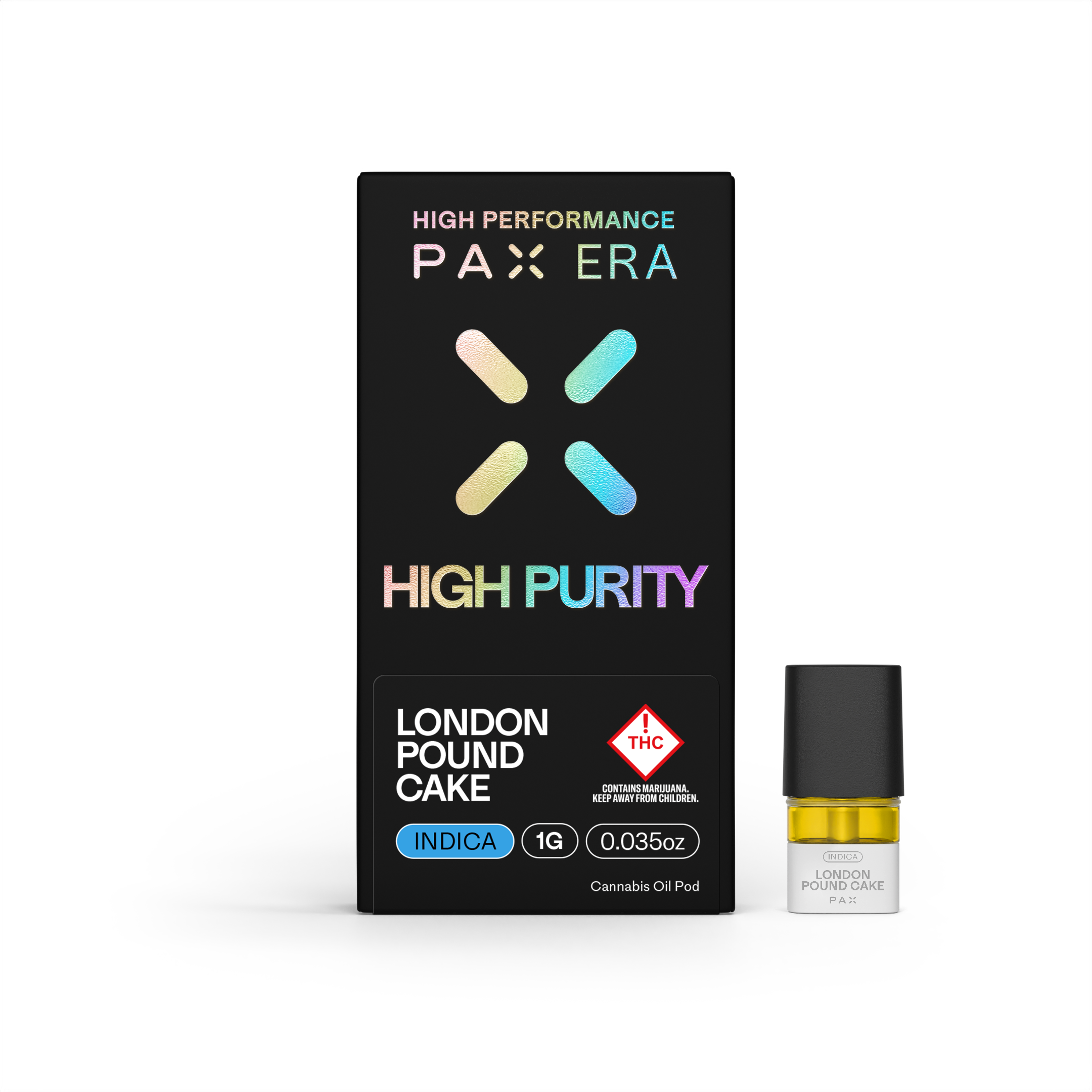 Photograph of product: Pax Era - 1g High Purity Distillate Pod - - London Pound Cake
