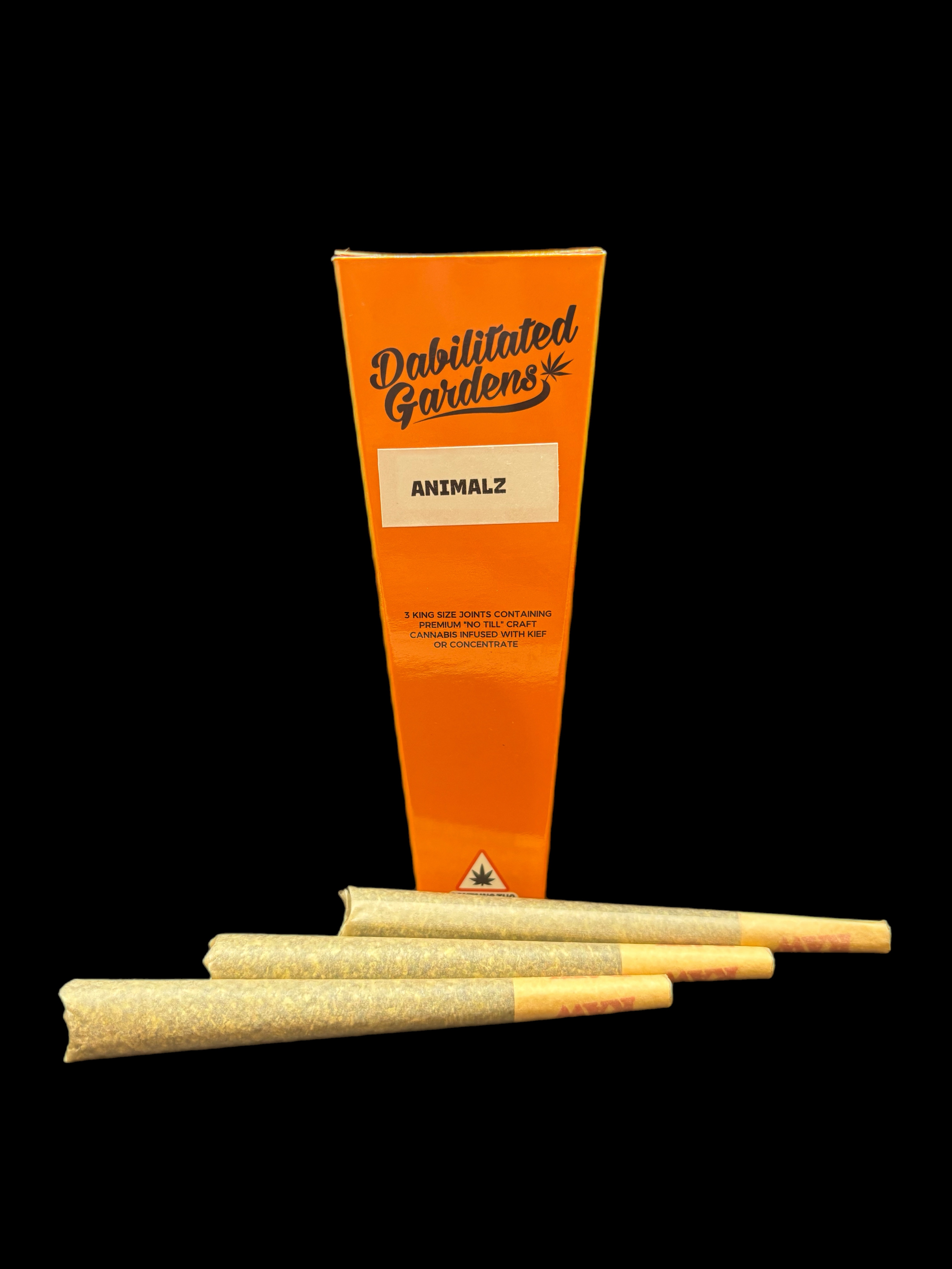 Photograph of product: Dabilitated: Animalz 3-Pack Infused Pre-rolls