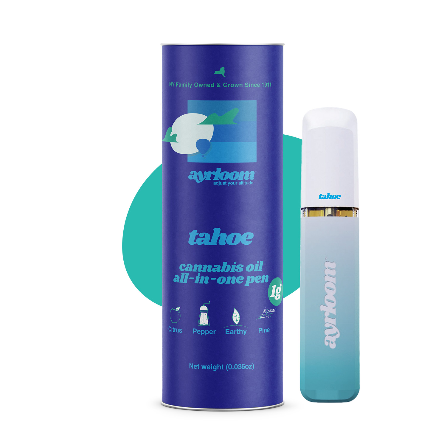 Photograph of product: Ayrloom Tahoe OG AIO Vape Oui'd