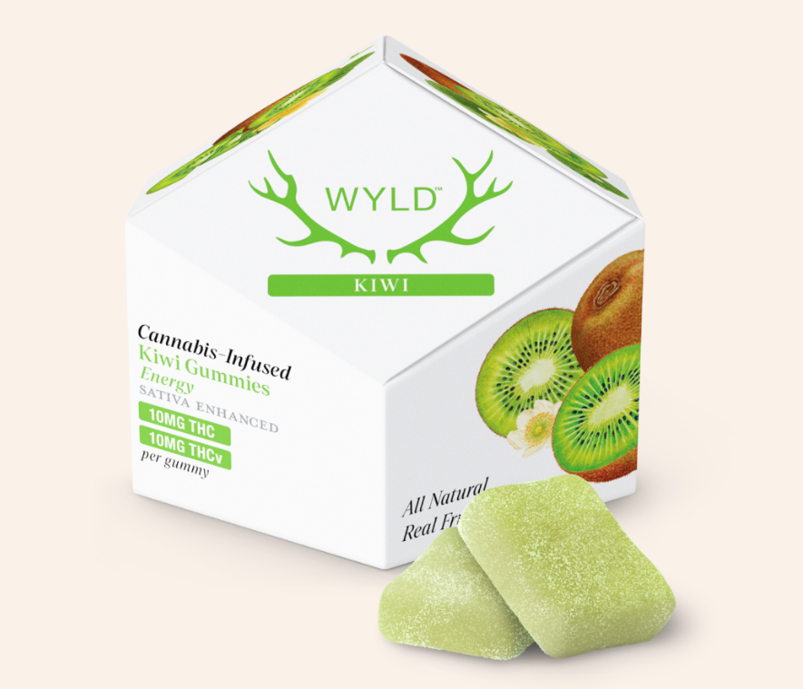 Photograph of product: Kiwi 1:1 TH-oui:TH-ouiV Oui'd Gummies 100mg/10pc