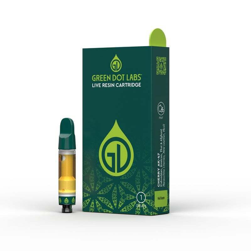 Photograph of product: Green Dot Labs - Black Label Resin Cartridge - Garlic Banger x Soul Cleanser