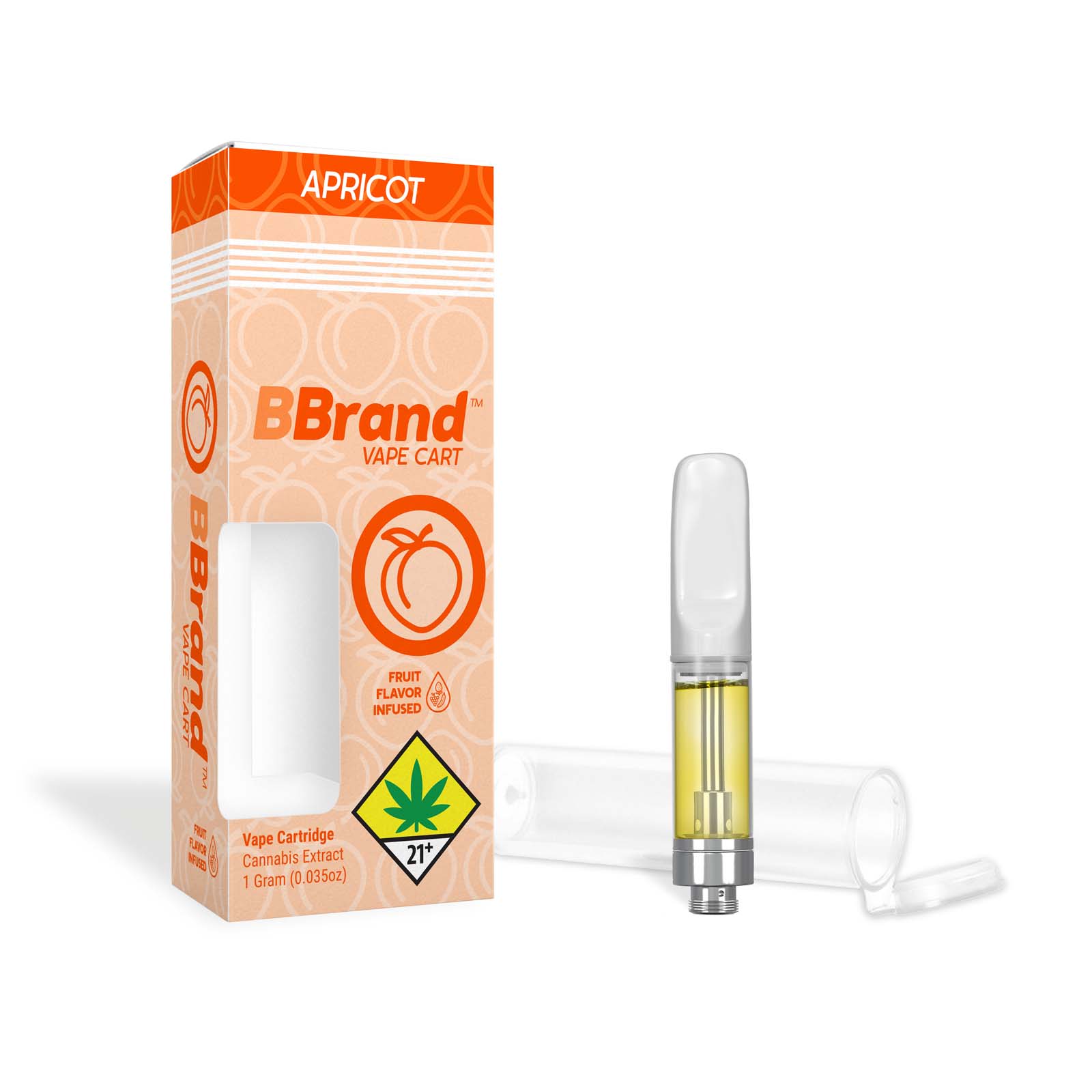 Photograph of product: Apricot Fruit Flavored Cartridge | 1g