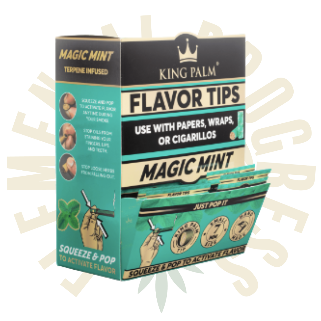 Photograph of product: King Palm Wraps - Magic Mint Filters Tips