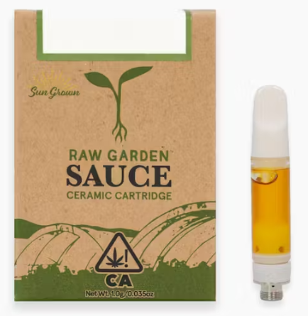 Photograph of product: RAW GARDEN TROPICANNA CHERRY 1G SAUCE CART $42 | NON-OUID! ACCESSORY $29.5 | OUID! GOOD $2.5 | EXCISE TAX $0.48
