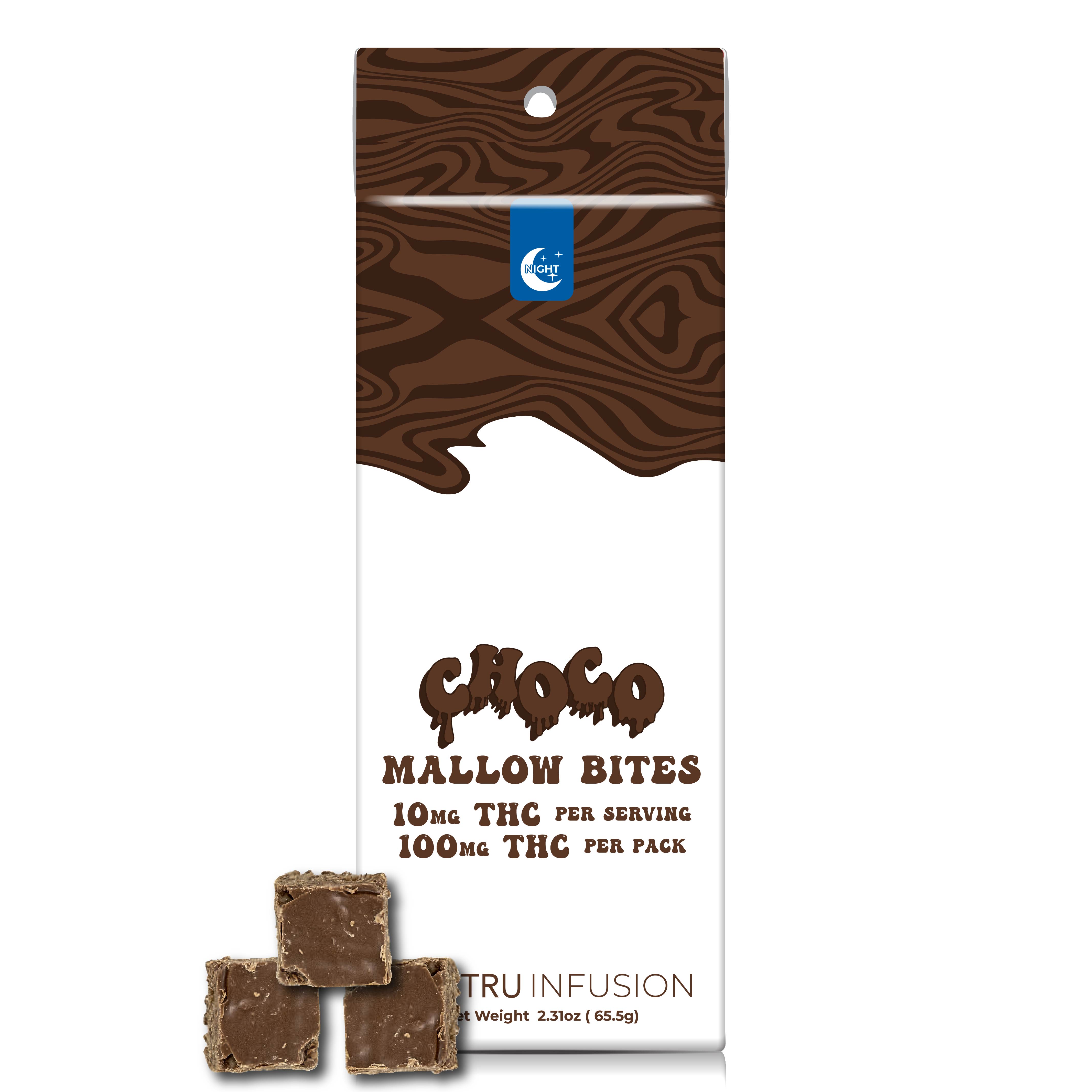 Photograph of product: Choco Mallow Bites Night | 10 x 10mg
