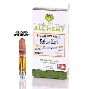 Photograph of product: Willamette Valley Alchemy - Liquid Live Resin Cartridge - Bubble Bath