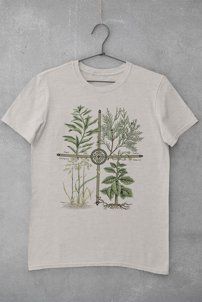 Photograph of product: The NTVs Sacred Plants T-Shirt Small