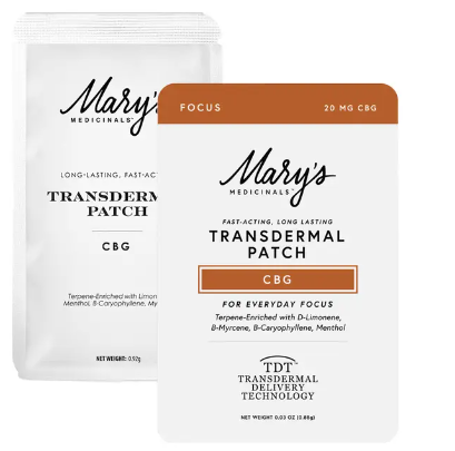 Photograph of product: Mary's Medicinals - Focus Transdermal Patch - 20mg CBG