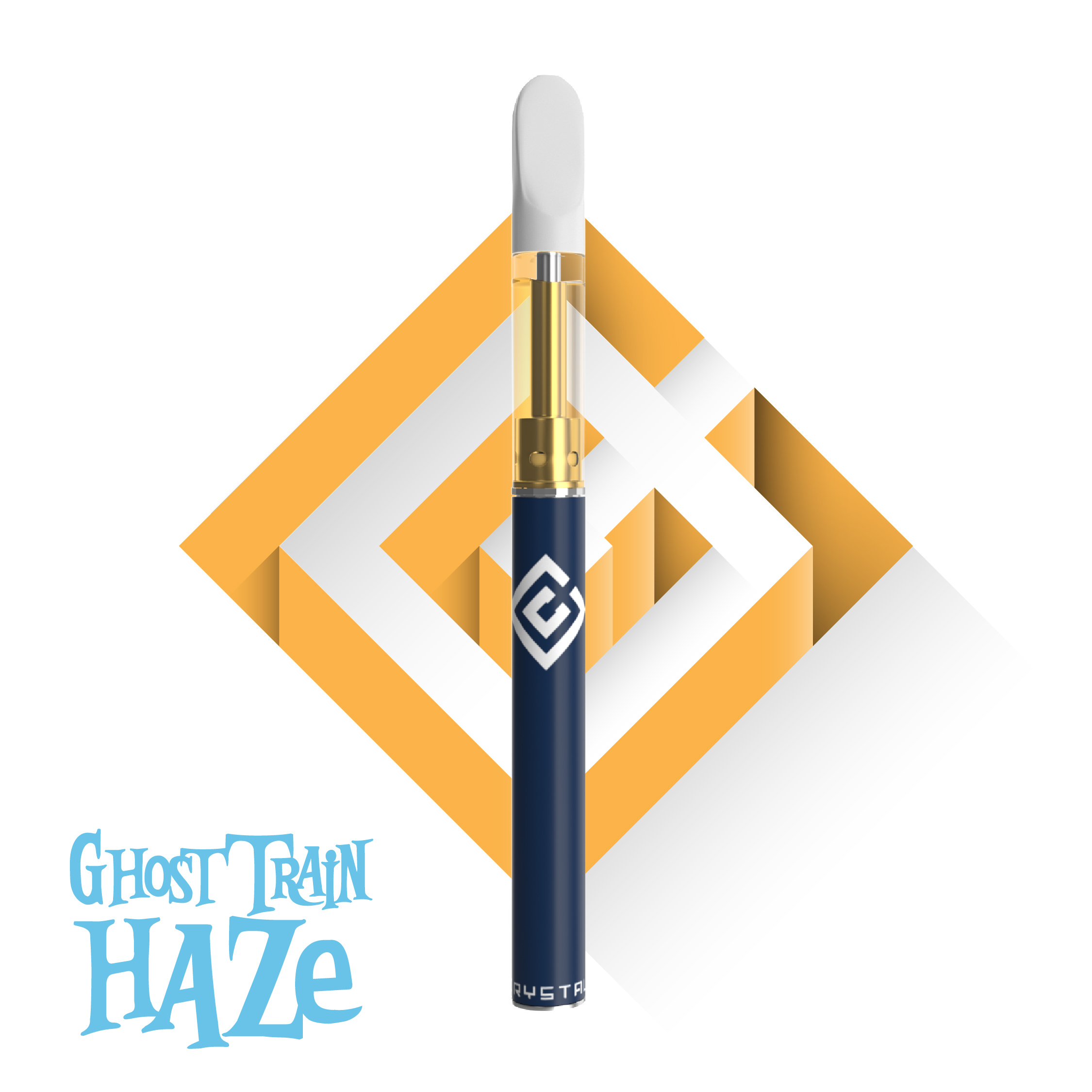 Photograph of product: Ghost Train Haze | 1g | Disposable Vape | Crystal Clear