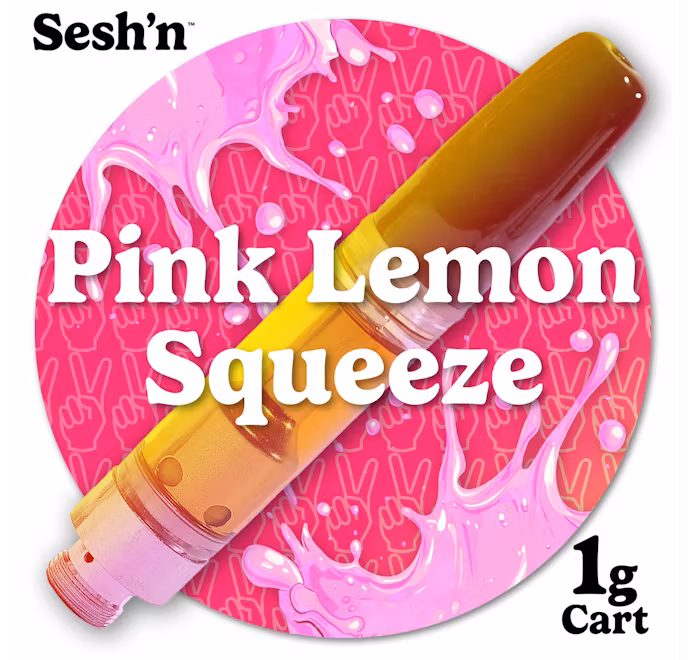 Photograph of product: Sesh'n - Vape Cart 1g - Pink Lemon Squeeze