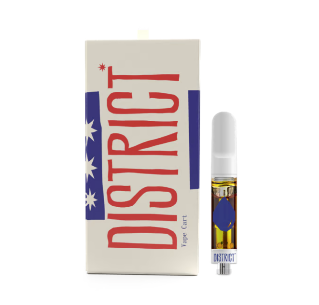 Photograph of product: District Oui'd - Florida Oranges Liquid Diamonds & Sauce Vape (0.5g)
