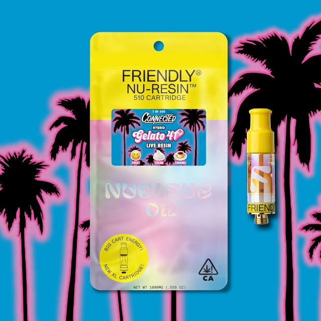 Photograph of product: Friendly x Connected - Gelato 41 - Nucleus Cured Resin Cart - 1g - 