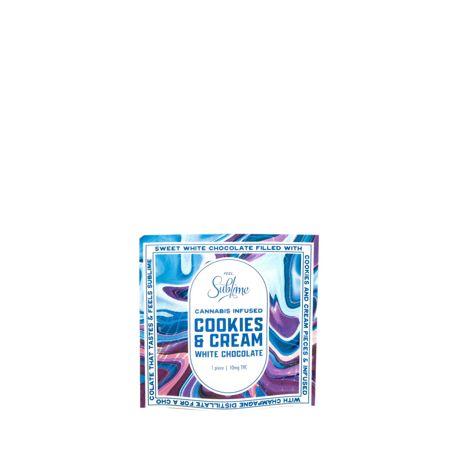 Photograph of Product: Sublime Single Cookies & Cream Chocolate 10mg