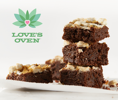 Photograph of product: Love's Oven (H) Solventless S'mores Brownies 10pk 100mg