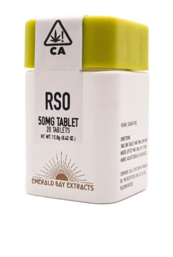 Photograph of product: RSO Tablets | Lemon Cherry Gelato (25mg x 40) - 1000mg - 