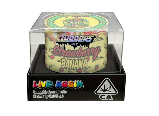 Photograph of product: STRAWBERRY BANANA 1G LIVE ROSIN