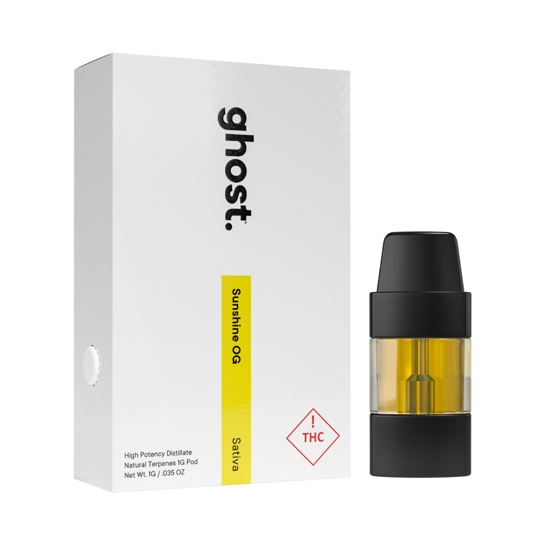 Photograph of product: Ghost | 1g Pod | Sunshine OG