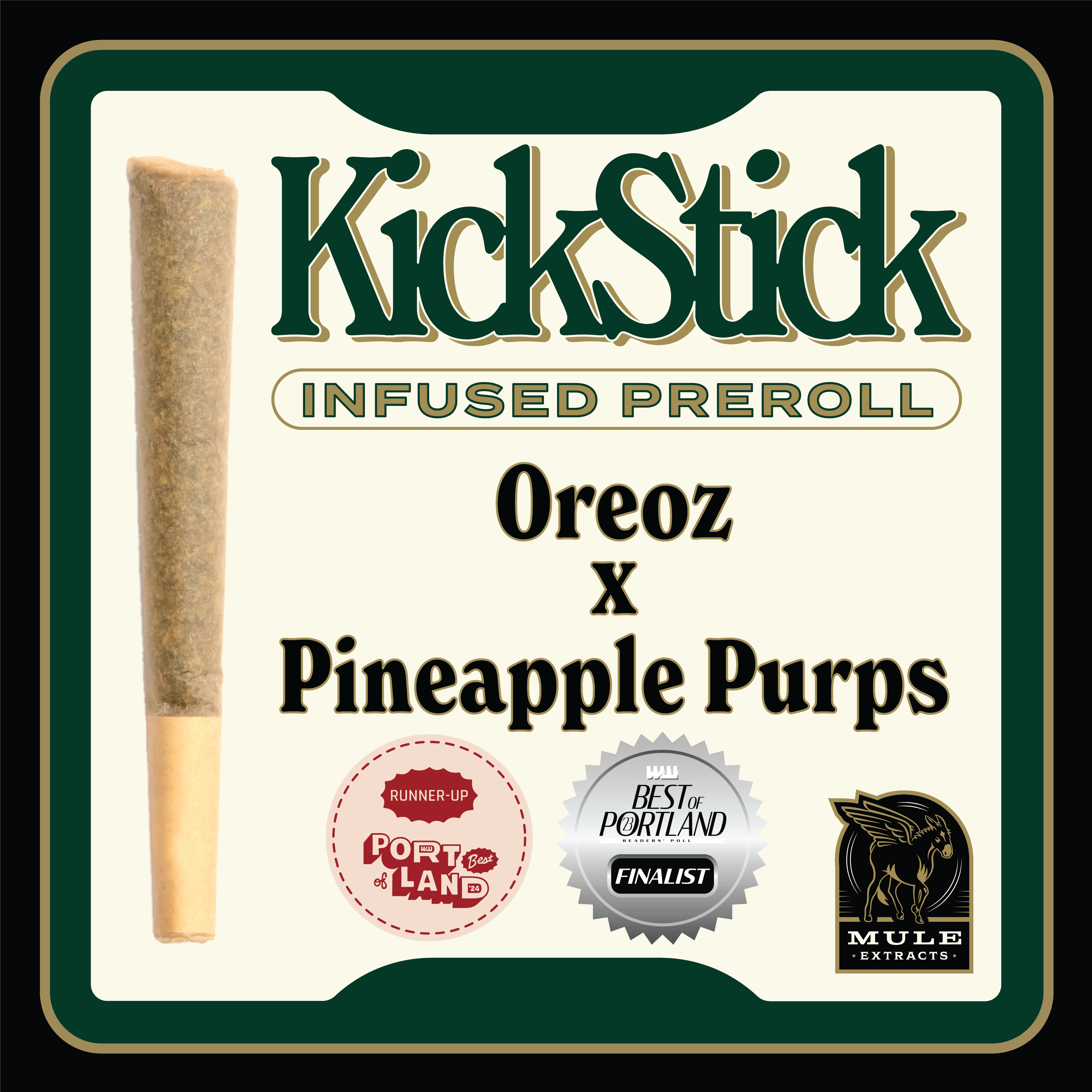 Photograph of product: Oreoz x Pink Ice Infused Pre Roll (Mule)