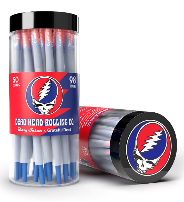 Photograph of product: Blazy Susan x Grateful Dead Cones 50ct 1 1/4 size