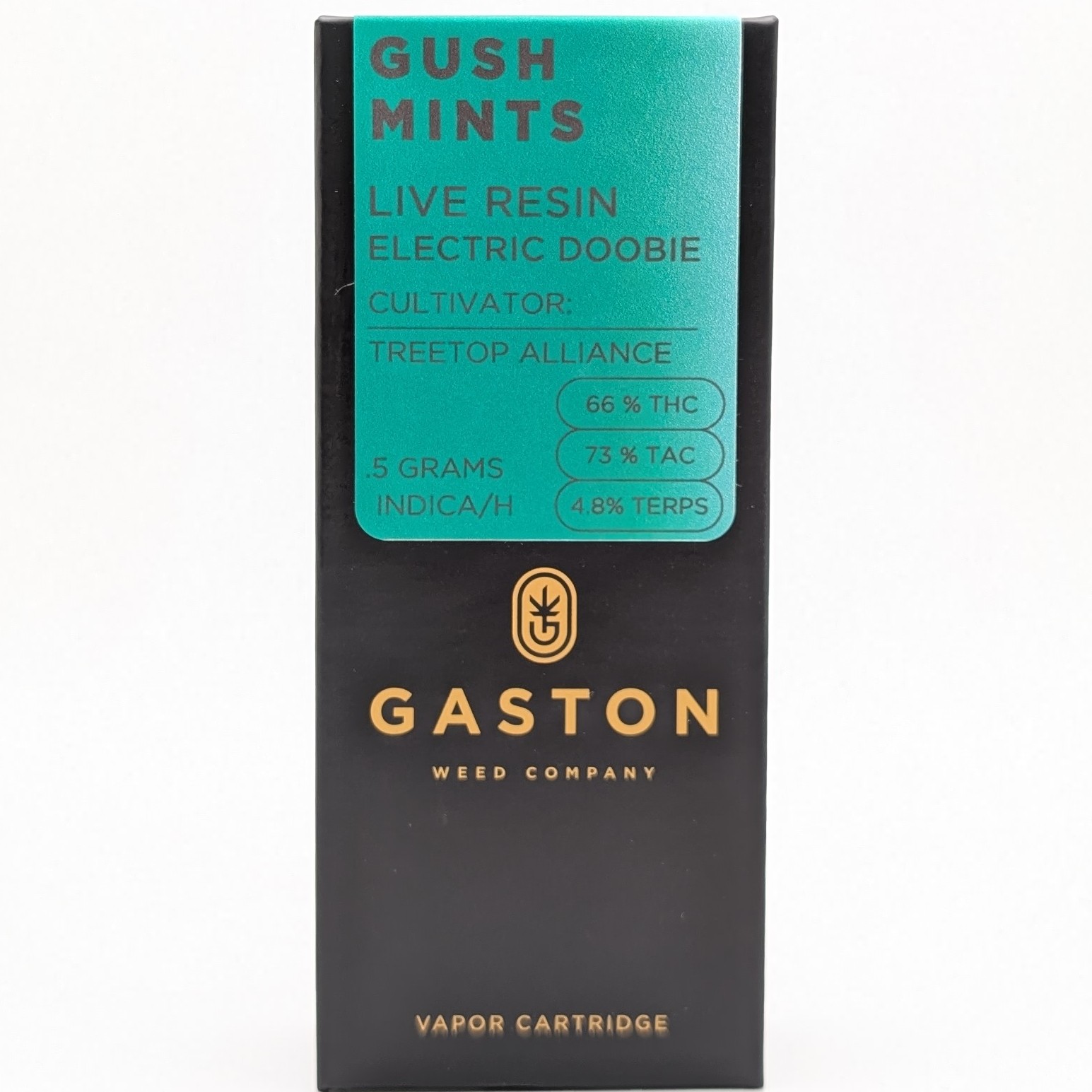 Photograph of product: Gush Mints .5g Live Resin Cart