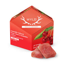 Photograph of product: Wyld Gummies Sour Cherry 100mg